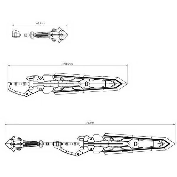 [現貨] DUA TX049 MG 巴巴托斯 系列 女武神破壞劍 配件包 3D列印套件 