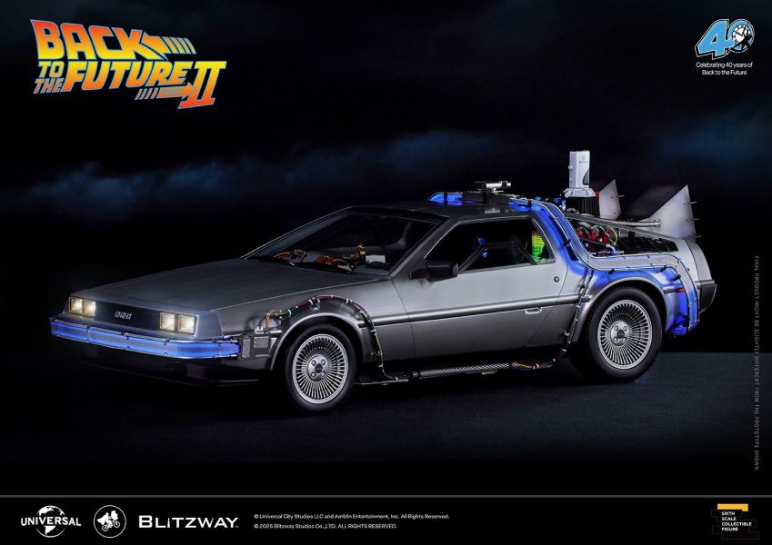 25年第四季預購 BLITZWAY 1/6 回到未來2 時光飛車 時光車 