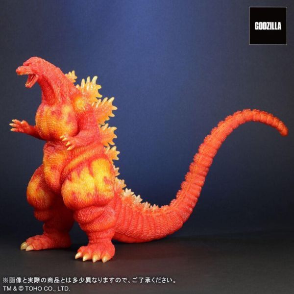 9月預購 X-PLUS 東寶30cm 哥吉拉 1995 紅蓮橘透 塗裝完成品 