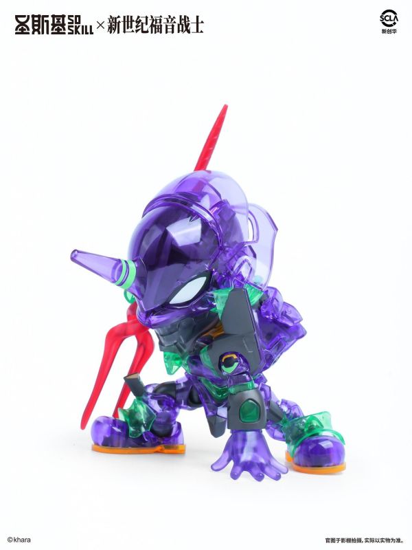 11月預購 WF會場限定 聖斯基 X 新世紀福音戰士 Q版 EVA 初號機 彩透版 組裝模型 
