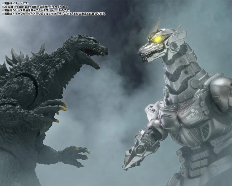 1月預購 S.H.MonsterArts SHM 哥吉拉×摩斯拉×機械哥吉拉 東京SOS 3式機龍 重武裝型/高機動型 電影海報版 可動完成品 