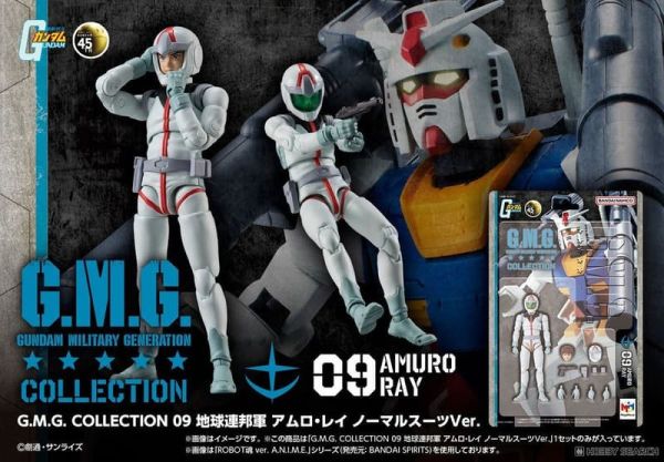 12月預購 MEGAHOUSE MH G.M.G COLLETION 09 機動戰士鋼彈 地球聯邦軍 阿姆羅 標準服Ver. 可動完成品 