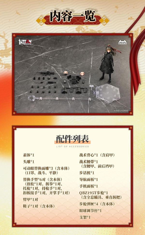 2027年第三季預購 HASUKI 神貓跳動 1/12 戰術大明 金吾前衛 可動人偶 