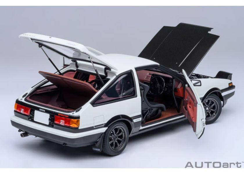 2025年12月預購 AUTOart 1/18 Toyota 豐田 Sprinter Trueno (AE86) 頭文字D」“Project D” 最終樣式 (30th ANNIVERSARY) 完成品 
