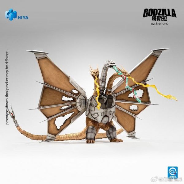 2027年第二季預購 HIYA 海雅 E.B.S. 無比例33cm 哥吉拉vs王者基多拉 機械王者基多拉 戰損版 可動完成品 