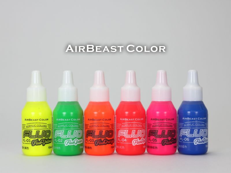 7月預購 AirBeast FL Fluo系列 水性螢光漆 螢光黃/綠/橙/紅/粉紅/藍 六色可選購 