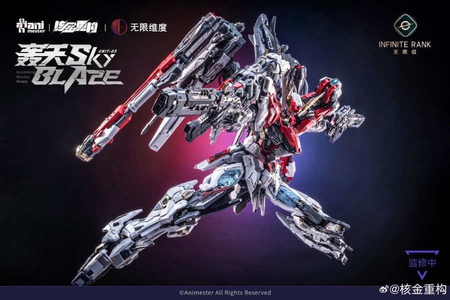 2026年第四季 核金重構 x 無限維度 1/72《核心晶者》03號機 轟天號 組裝模型 首批付初回特典 