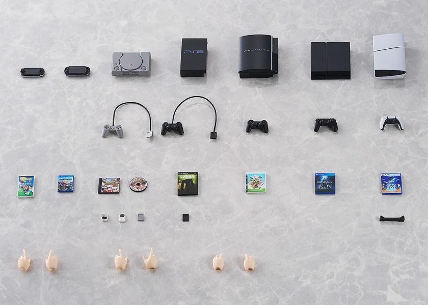 9月預購 GSC PlayStation for figmaPLUS PS主機大全 配件組 (不含人偶) 塗裝完成品 