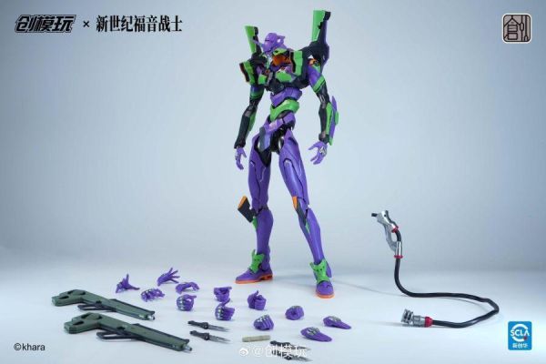 [現貨] 創模玩 新世紀福音戰士 EVA 初號機 組裝模型 普通版 高度:30cm（人物高度） 
