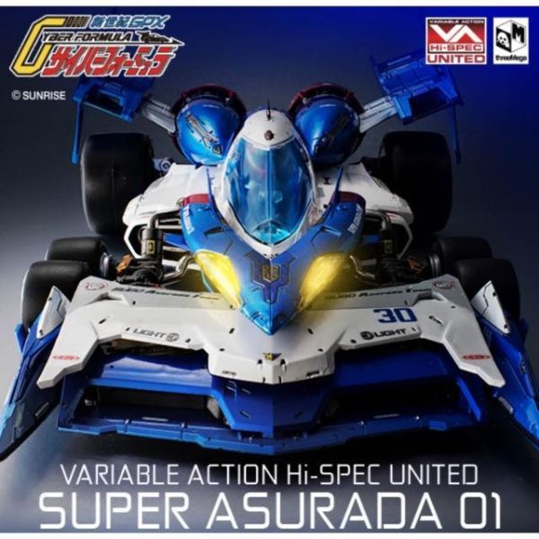 [現貨] MH x Threezero VA HI-SPEC 完全變形 閃電霹靂車 超級阿斯拉 01+ 特典(組立式展示盒) 塗裝完成品 