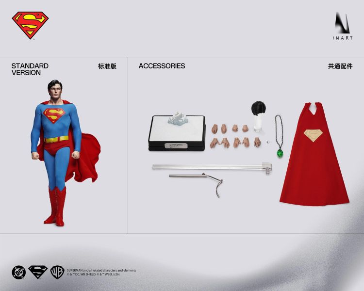 2027年第二季預購 INART 1/6《 超人（1978）》超人 可動人偶 標準版 & 豪華版 