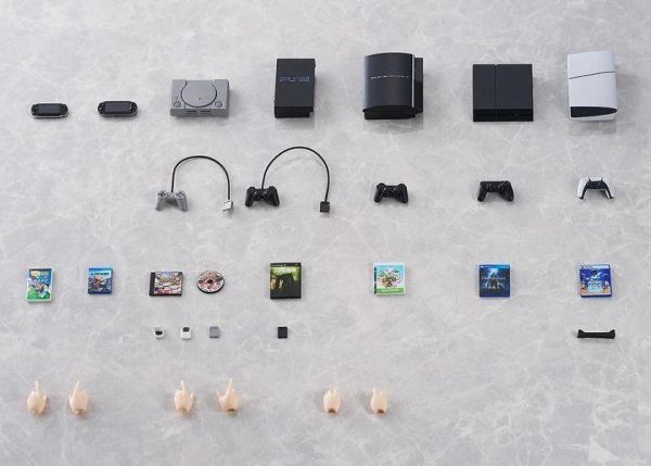 [現貨] GSC PlayStation for figmaPLUS PS主機大全 配件組 (不含人偶) 塗裝完成品 