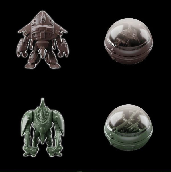 [現貨]出清大特價 BANDAI 入浴球 附 ENTRY GRADE 攻擊鋼彈 巨劍裝備 & mini GOOhN(棕)/Zono(綠) 組裝模型 