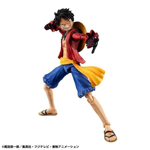 8月預購 MEGAHOUSE MH Variable Action Heroes ONE PIECE 蒙其·D·魯夫 武裝色霸氣 可動完成品 