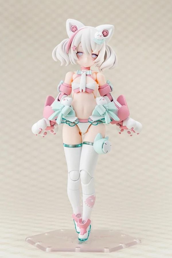 27年4月預購 壽屋 Megami Device 女神裝置 PUNI MOFU 白貓 組裝模型 