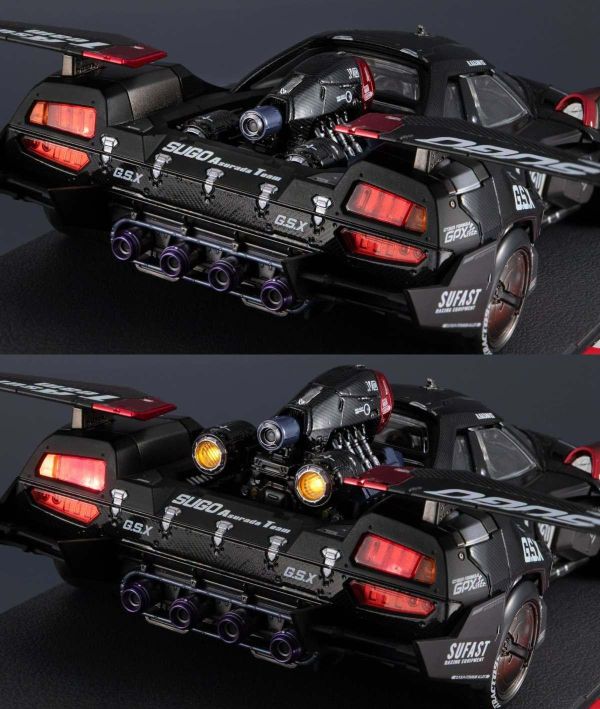 2月預購 MH x threezero 限定 HI-SPEC UNITED 新世紀 GPX 閃電霹靂車 阿斯拉 G.S.X RS SIREN 塗裝完成品 附壓克力展示盒 