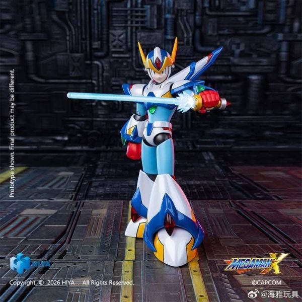 2027年第一季預購 HIYA 海雅 洛克人X系列 艾克斯 獵鷹裝甲版 可動完成品 