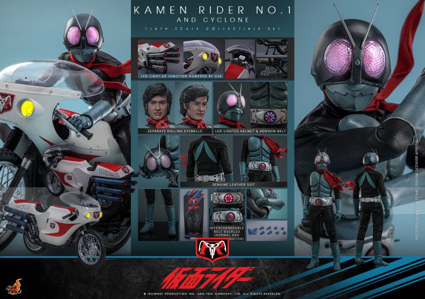 26年第三季 HOT TOYS TMS148 假面騎士 假面騎士舊1號&旋風號 12吋可動人偶套組 