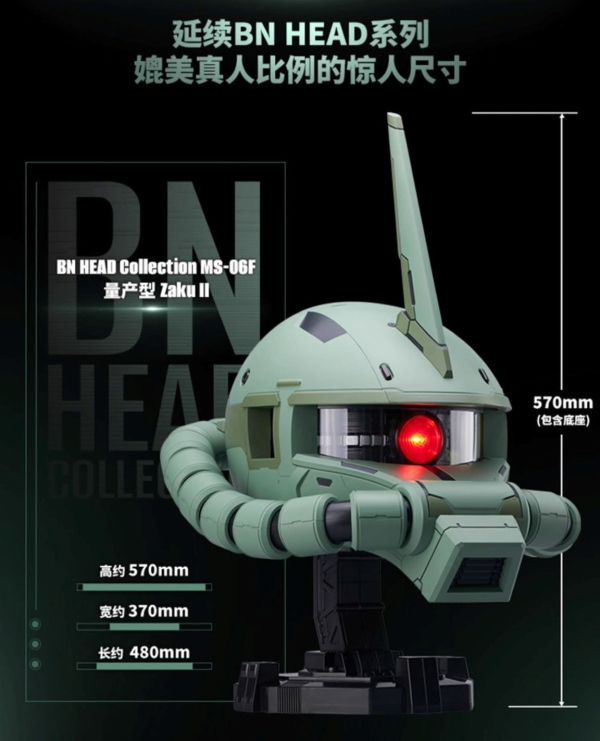 2026年4月預購 代理版 萬代 BN HEAD MS-06F 量產型薩克 II 塗裝完成品 