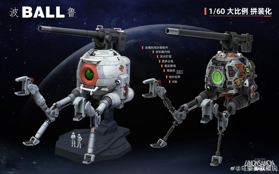 7月預購 US模玩 1/60 波魯 BALL 組裝模型 首批附特典 