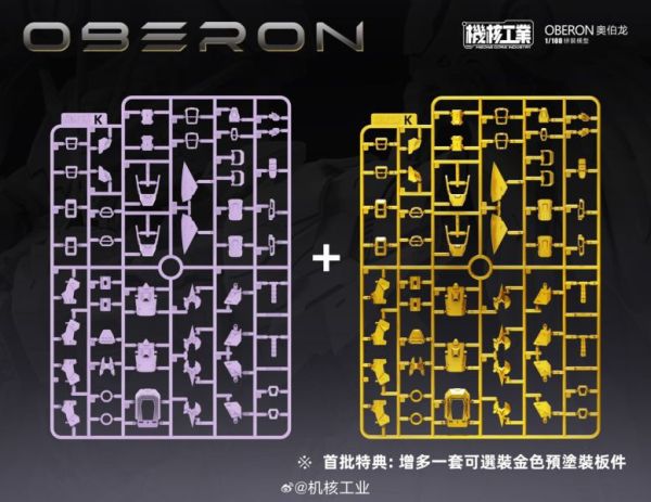 5月預購 機核工業 1/100 天衛 奧伯龍 再版 (附首批特典) 組裝模型 