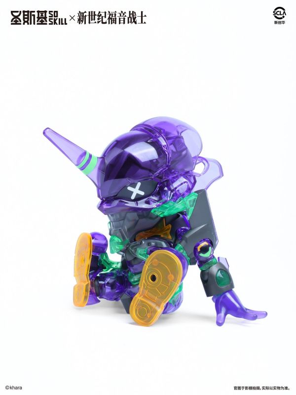 11月預購 WF會場限定 聖斯基 X 新世紀福音戰士 Q版 EVA 初號機 彩透版 組裝模型 