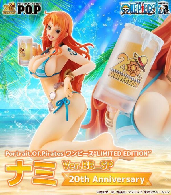 8月預購 MEGAHOUSE MH P.O.P 航海王/海賊王 限定版 娜美  Ver.BB_SP 20週年紀念 塗裝完成品 