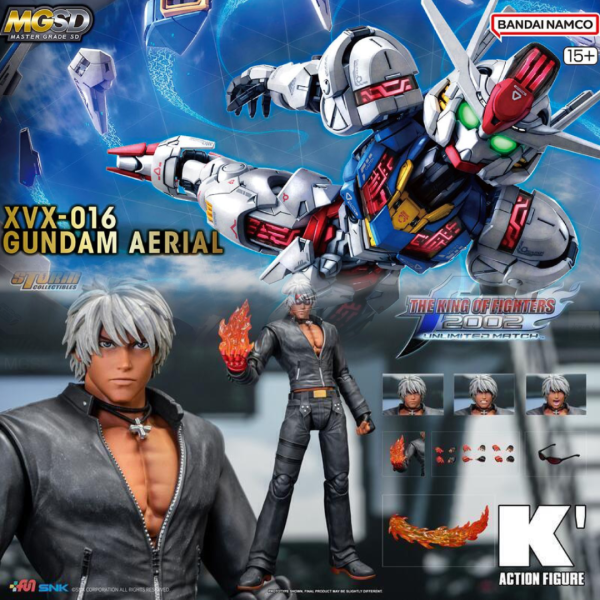 [即將到貨]清倉特價 MGSD 風靈鋼彈+STORM TOYS 1/12 格鬥天王 拳皇 K 凱 可動完成品 