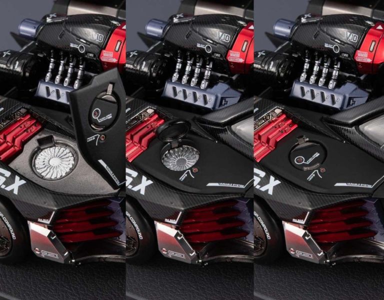 2月預購 MH x threezero 限定 HI-SPEC UNITED 新世紀 GPX 閃電霹靂車 阿斯拉 G.S.X RS SIREN 塗裝完成品 附壓克力展示盒 