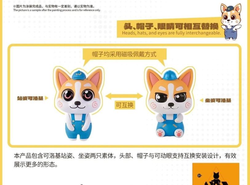 2026年1月預購 和模線 貓狗特工 第一彈 可洛基COLAJI 組裝模型 