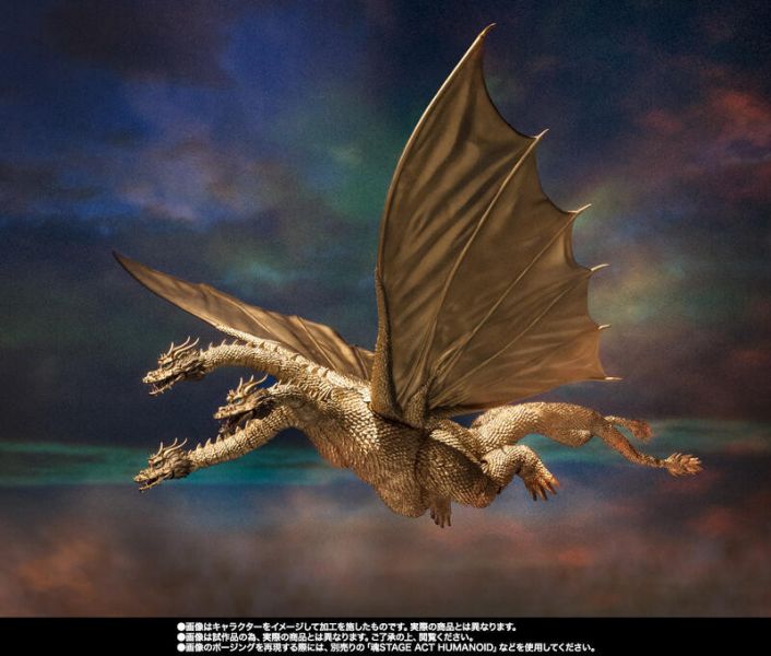 11月預購 S.H.MonsterArts SHM 地球攻擊命令 哥吉拉對蓋剛 王者基多拉 1972 可動完成品 