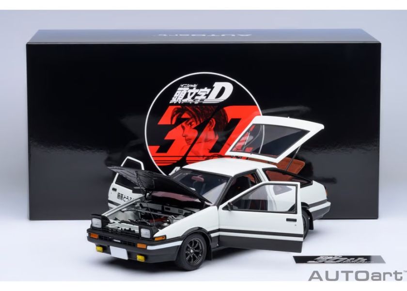 2025年12月預購 AUTOart 1/18 Toyota 豐田 Sprinter Trueno (AE86) 頭文字D」“Project D” 最終樣式 (30th ANNIVERSARY) 完成品 