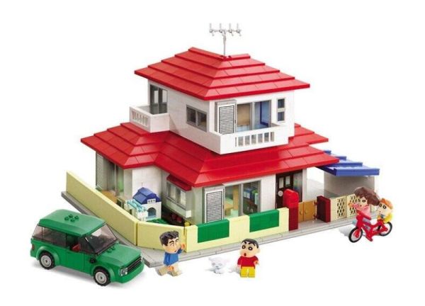 [現貨] 清倉特價 正版授權 韓國 JG3625 OXFORD 積木 蠟筆小新 小新的家 