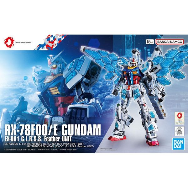 [現貨] 萬代 1/144 RX-78F00/E 鋼彈 (EX-001 玻璃之翼裝備) 組裝模型 #5073583 
