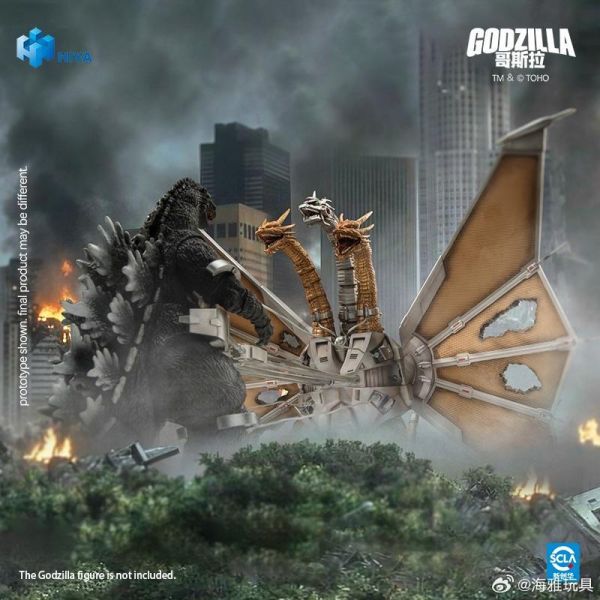 2027年第二季預購 HIYA 海雅 E.B.S. 無比例33cm 哥吉拉vs王者基多拉 機械王者基多拉 戰損版 可動完成品 
