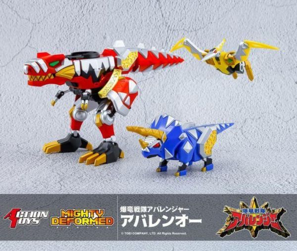 [現貨] Action Toys MIGHTY DEFORMED 爆龍戰隊 ABARENOH 暴連王 可動完成品 