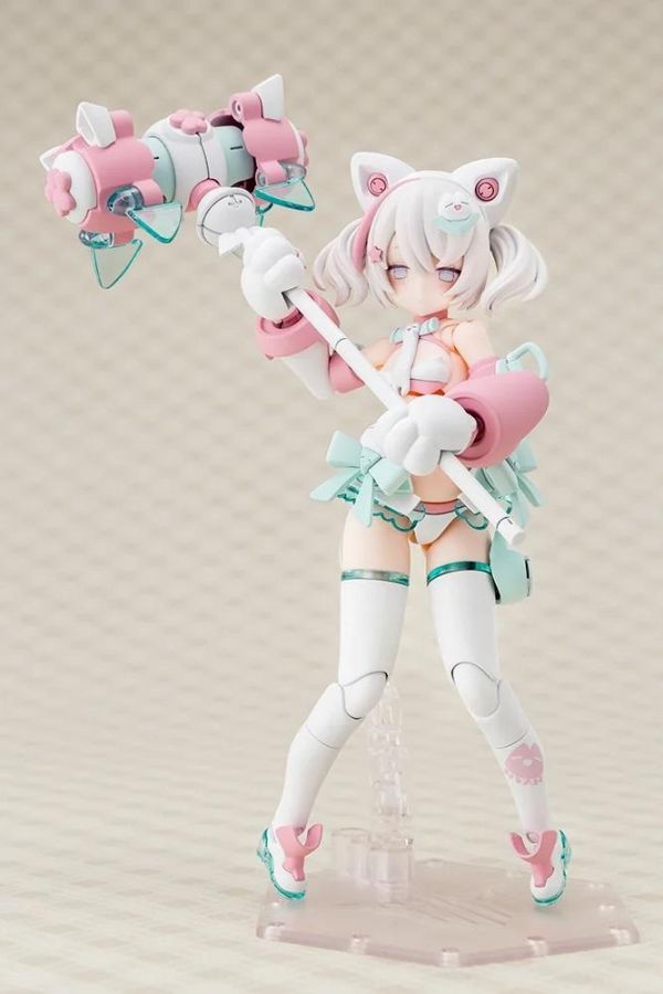 27年4月預購 壽屋 Megami Device 女神裝置 PUNI MOFU 白貓 組裝模型 