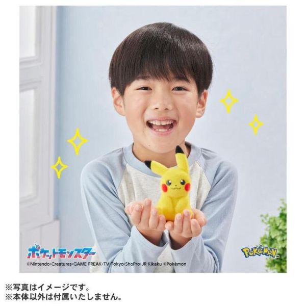 [現貨] TAKARATOMY 寶可夢30週年-毛絨絨掌上皮卡丘 附聲光效果 完成品 