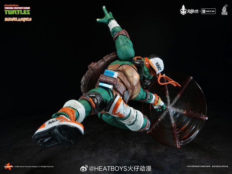 2026年第四季預購 (需訂金) HEATBOYS HB0105 HEFIG系列 忍者龜 米開朗基羅 可動人偶 豪華版(含官方專屬特典頭雕) 