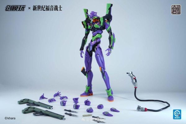 [現貨] 創模玩 新世紀福音戰士 EVA 初號機 組裝模型 豪華版 高度:30cm（人物高度） 