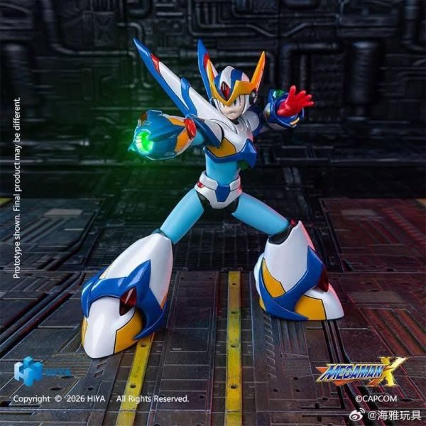 2027年第一季預購 HIYA 海雅 洛克人X系列 艾克斯 獵鷹裝甲版 可動完成品 