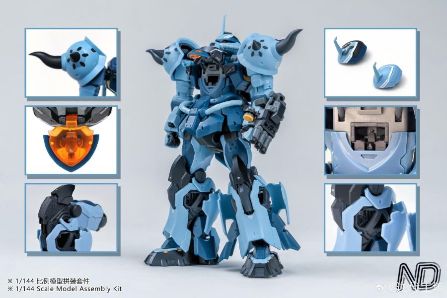 2月預購 逆代工坊 1/144 唬王 組裝模型 (腿部外甲可爆甲） 