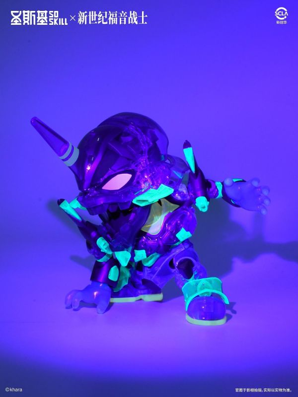 11月預購 WF會場限定 聖斯基 X 新世紀福音戰士 Q版 EVA 初號機 彩透版 組裝模型 