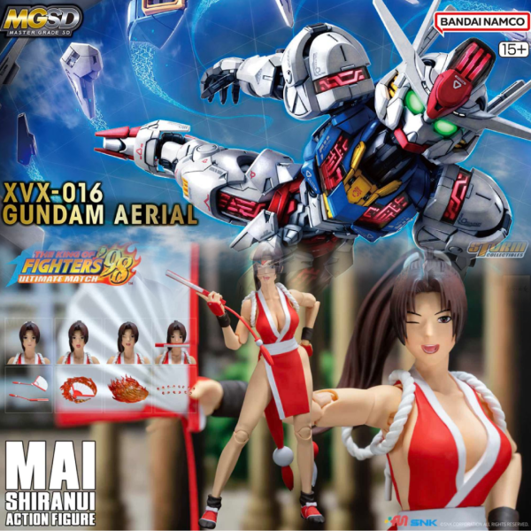 [即將到貨]清倉特價 MGSD 風靈鋼彈+STORM TOYS 1/12 格鬥天王 拳皇 98UM 不知火舞 紅衣版 可動完成品 