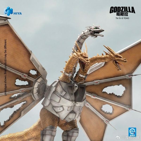 2027年第二季預購 HIYA 海雅 E.B.S. 無比例33cm 哥吉拉vs王者基多拉 機械王者基多拉 戰損版 可動完成品 