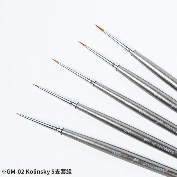 10月預購 MADWORKS GRANDARTS×MADWORKS GM-02 Kolinsky混合貂毛畫筆套組 