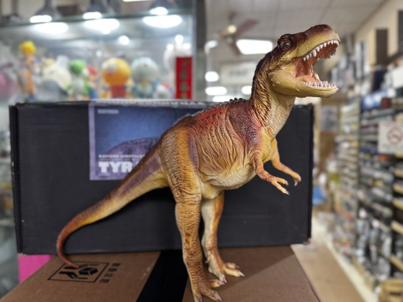 [現貨]清倉特價 海洋堂 1/20 暴龍模型 棕色版 塗裝完成品 