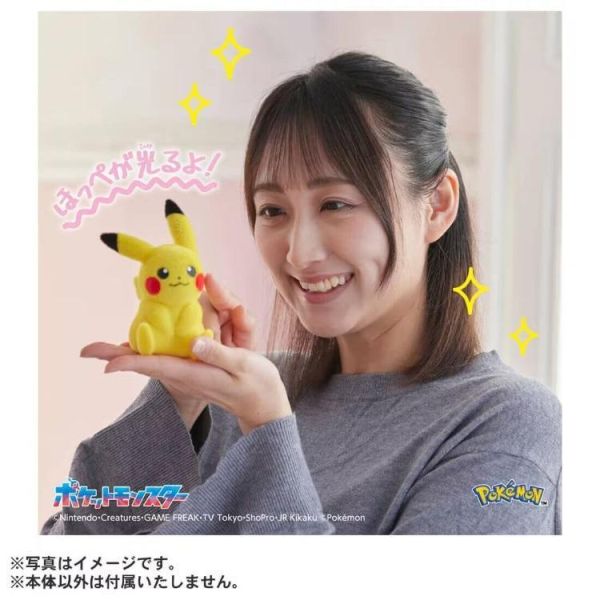 [現貨] TAKARATOMY 寶可夢30週年-毛絨絨掌上皮卡丘 附聲光效果 完成品 