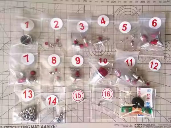 [現貨] 清倉特價 MG ka版 沙薩比 改套金屬套件 金屬噴嘴(紅) 豪華版1.0版本 附贈LED燈 