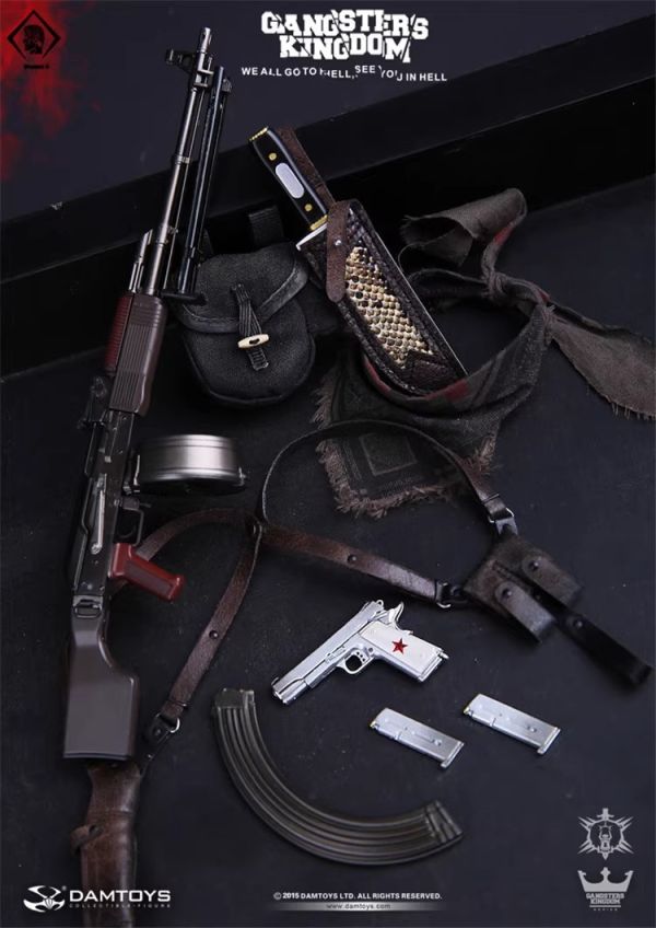 [現貨]特價出清 DAMTOYS GK010 1/6 黑幫王國 方塊4 米列夫斯基 可動人偶 